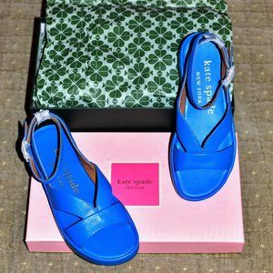 Kate Spade Marshmallow Sandal Bright Sapphire NWT